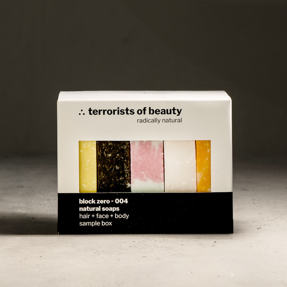NEU! sample box XL | mit 5 stücken aller terrorists of beauty seifen