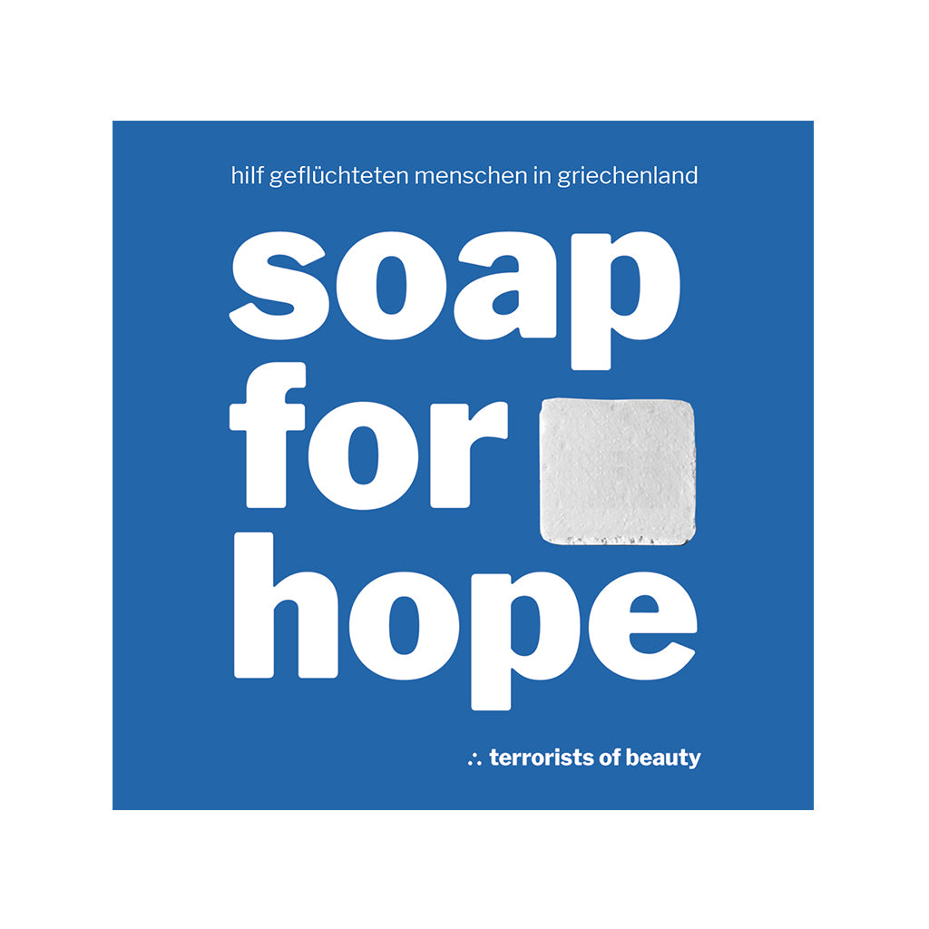 Soap for Hope | Hand Soap | each soap donates1€ to refugees at the EU external borders